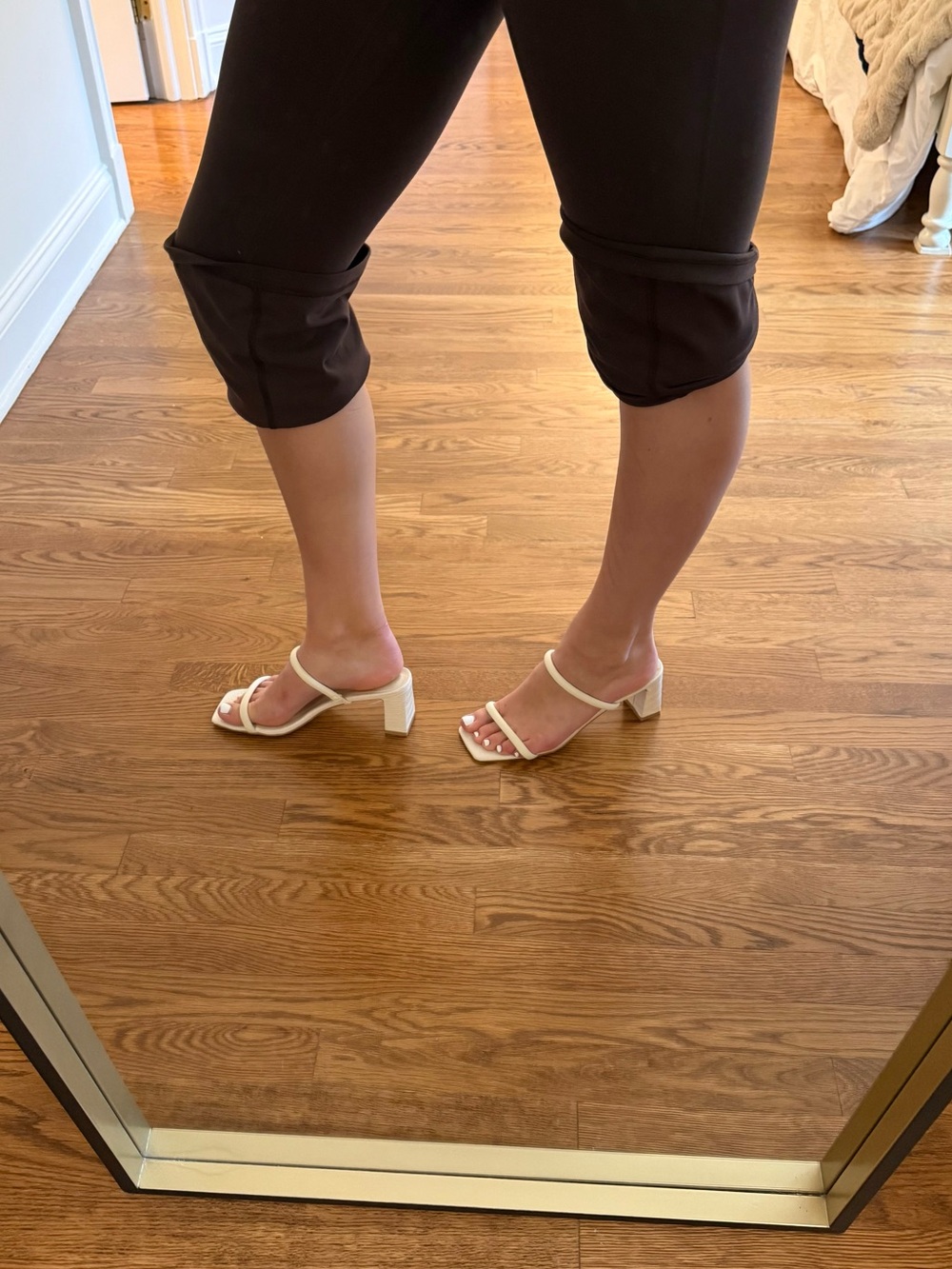 Billini Cream Double-Strap Block Heel Sandals - Picture 4 of 4